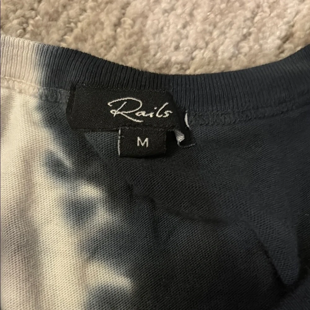 - Rails Blue and White Tie-Dye Tee - Picture 2 of 2